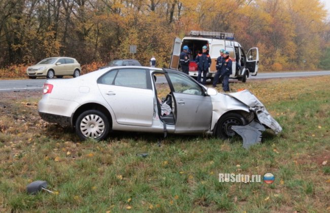 В Курской области в аварию попал пассажирский автобус