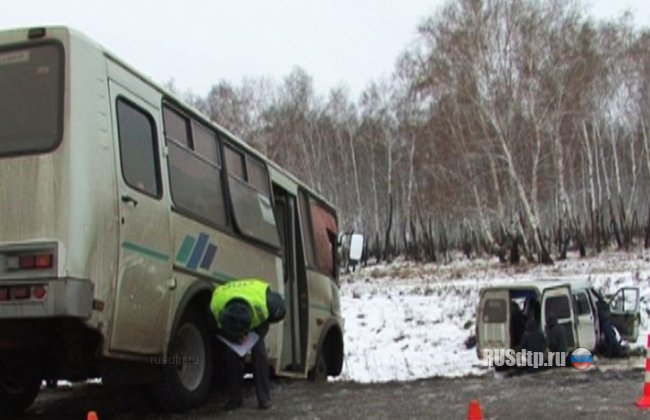 В Омске столкнулись два пассажирских ТС