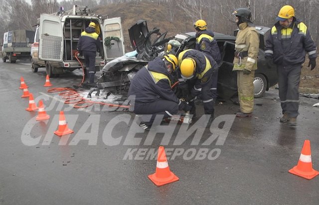 В Кемеровской области погиб водитель