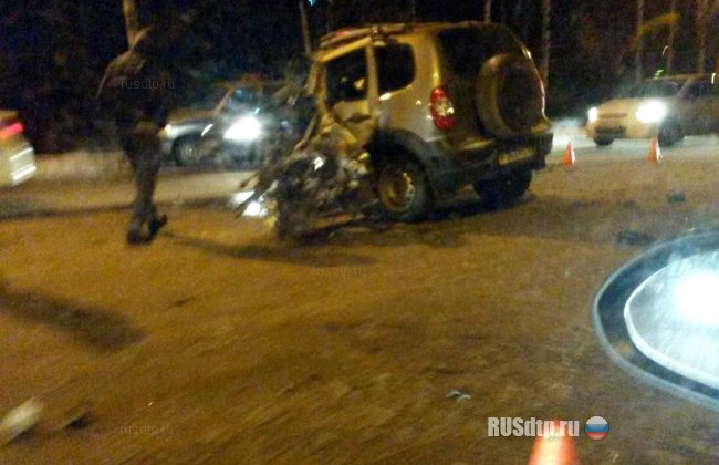 На Воткинском шоссе произошла авария