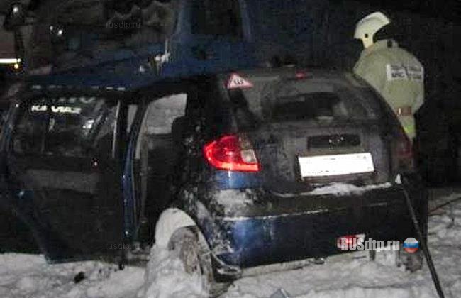 «Hyundai Getz» и КАМАЗ столкнулись в Белгородской области
