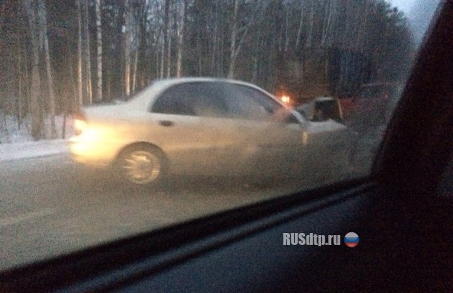 На Серовском тракте столкнулись 15 автомобилей