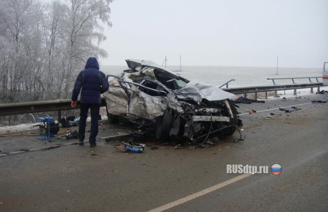Фото с места ДТП в Орловской области, где погибли 5 человек