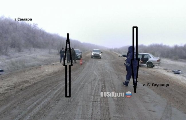 Два ВАЗа столкнулись в Самарской области