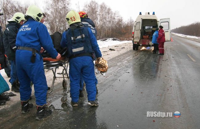 Под Самарой фура раздавила ВАЗ-2109 с людьми