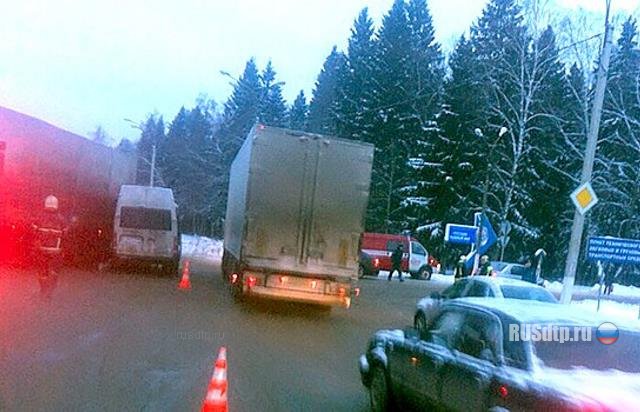 В Новой Москве маршрутка столкнулась с фурой. Пострадали 10 человек