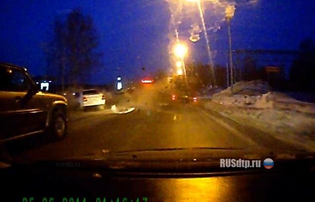 В Новосибирске пьяный водитель устроил ДТП на встречной полосе