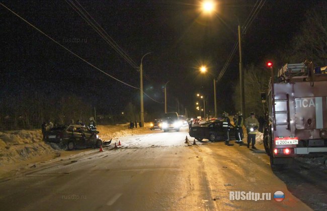 Вечернее ДТП на Маймаксанском шоссе в Архангельске