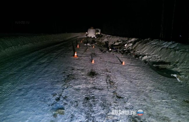 Под Нижневартовском при столкновении КАМАЗа с бензовозом погиб человек