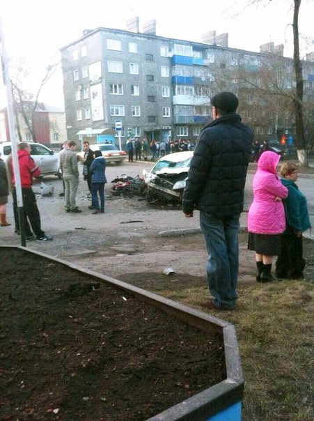 Появилась видеозапись смертельного ДТП в Киселевске