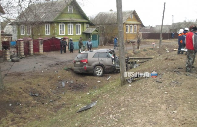 «КИА» столкнулся с грузовиком под Новгородом. Погиб пассажир легковушки