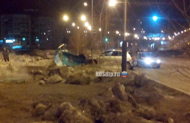 В Прокопьевске полицейская погоня закончилась ДТП