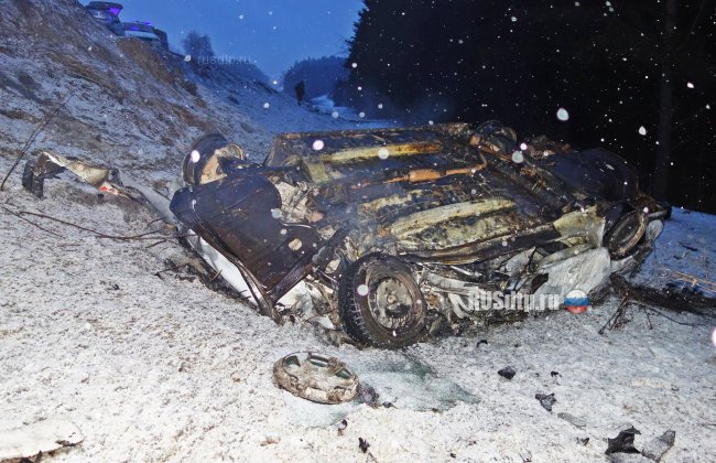 Водитель и пассажир такси погибли при столкновении с КАМАЗом в Удмуртии