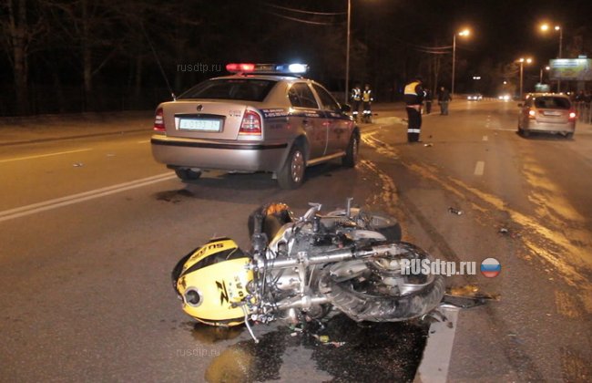 В Калининграде разбился мотоциклист