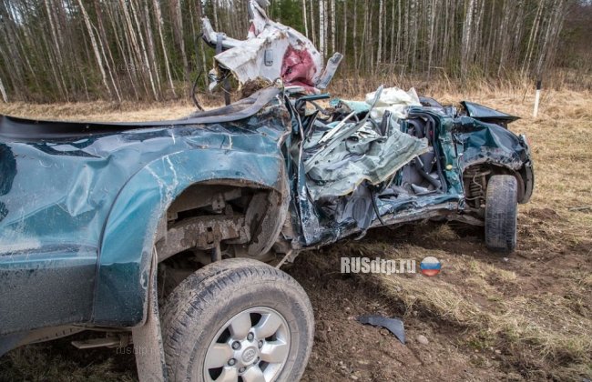 Грузовик уничтожил Toyota Hilux на эстонско-латвийской границе