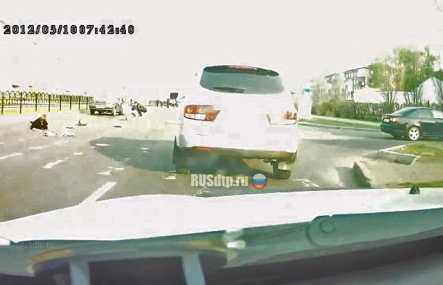 В Ангарске автоледи сбила троих пешеходов на пешеходном переходе