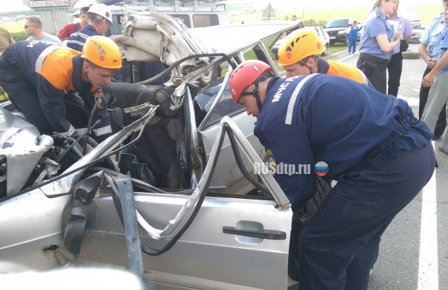 Водитель автомобиля ВАЗ-2114 погиб при столкновении с КАМАЗом в Мордовии