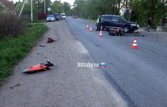 Байкер погиб в результате ДТП в Ленинградской области