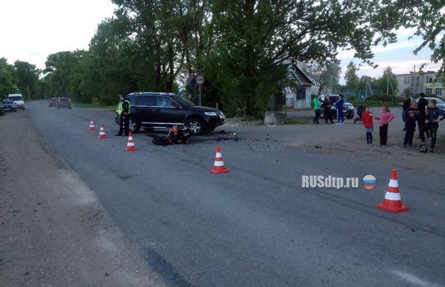 Байкер погиб в результате ДТП в Ленинградской области