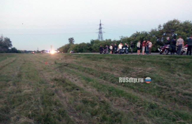 Под Омском пьяный водитель столкнулся с мотоциклом