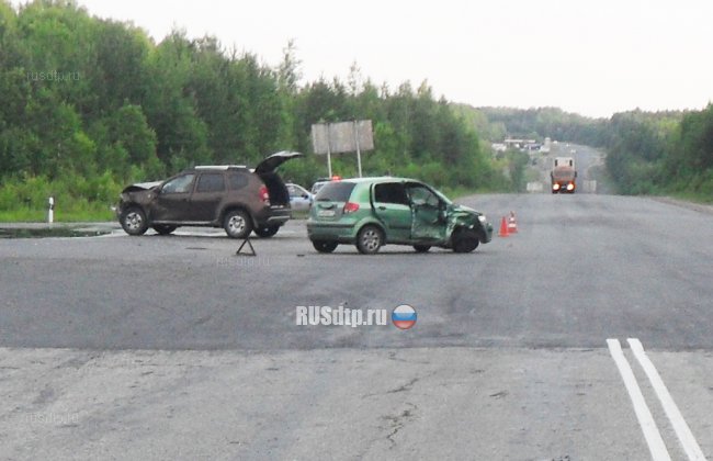 Опасный разворот на трассе Чебоксары-Сыктывкар привел к ДТП