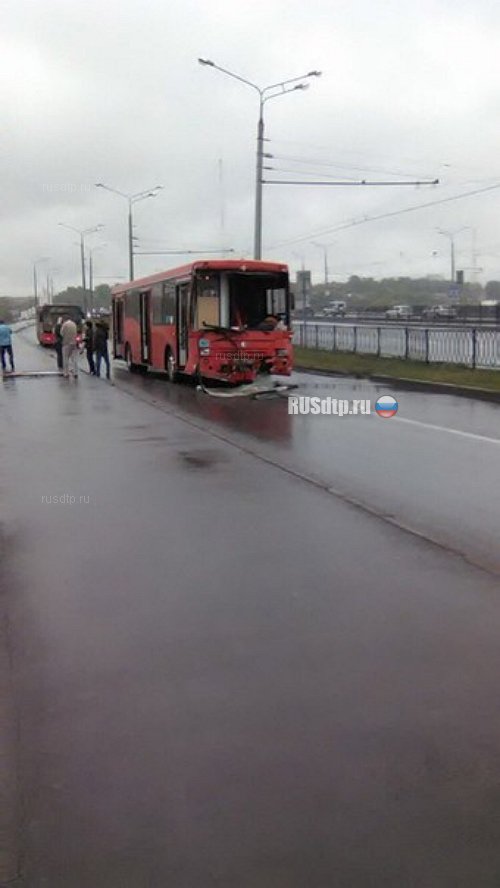 В Казани столкнулись пассажирские автобусы