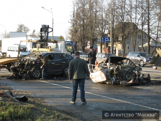 Девушка и ее подруга сгорели в машине результате ДТП на Ленинградском шоссе