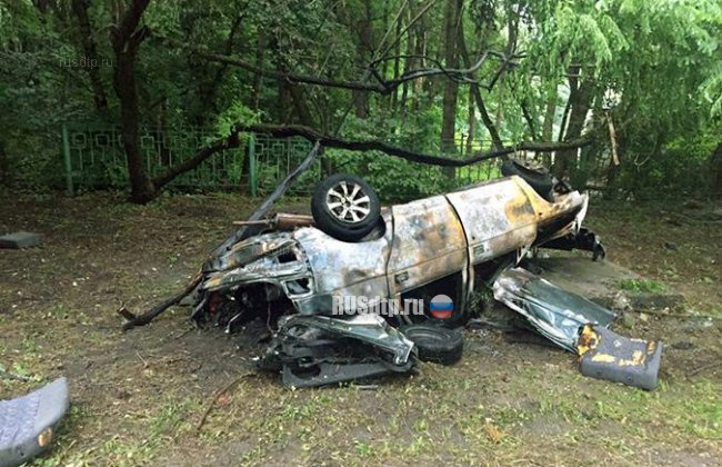 Машина с детьми врезалась в трактор и загорелась на Ставрополье. Двое погибли