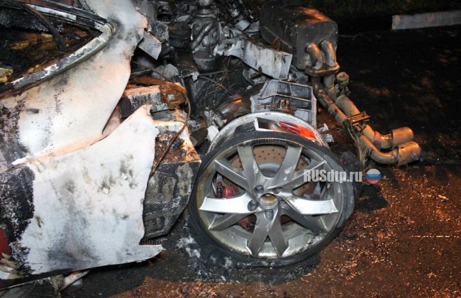 На юге Москвы после ДТП сгорел «Ferrari F430» стоимостью более 10 млн. рублей