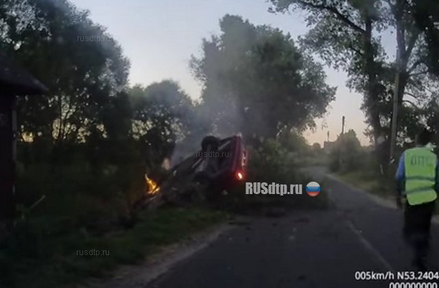 В Беларуси скрывавшийся от ДПС водитель едва не погиб в огне