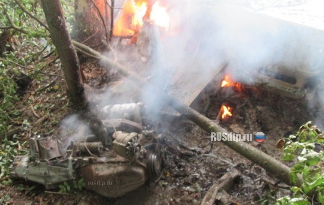 В Калининградской области сгорел водитель