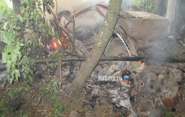В Калининградской области сгорел водитель