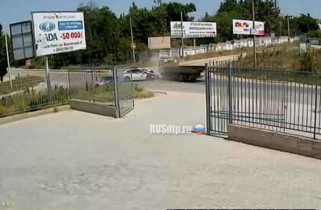 Авария с машиной ДПС в Севастополе