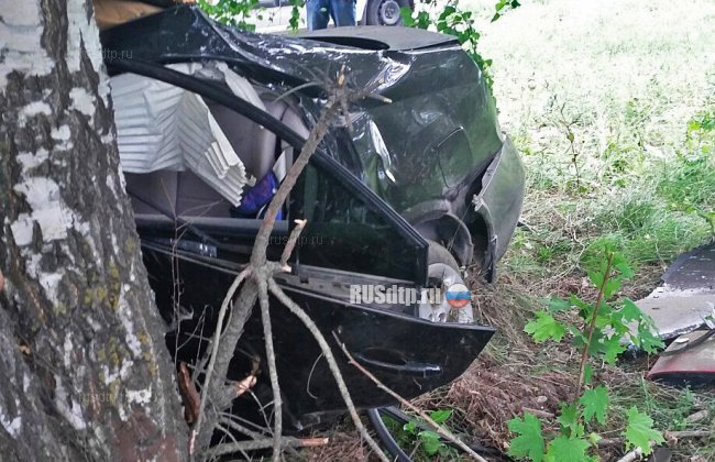 В Тольятти автомобиль врезался в дерево. Один человек погиб