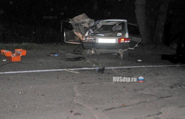В Рязанской области 17-летний подросток на ВАЗ-2109 врезался в дерево. Трое погибли