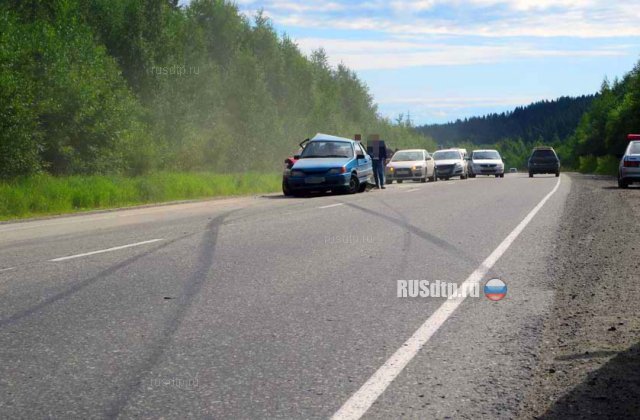 Опубликовано видео ДТП с участием 5 автомобилей на Суоярвском шоссе