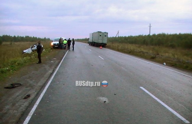 В Челябинской области ВАЗ-2108 врезался в КАМАЗ. Погиб пассажир