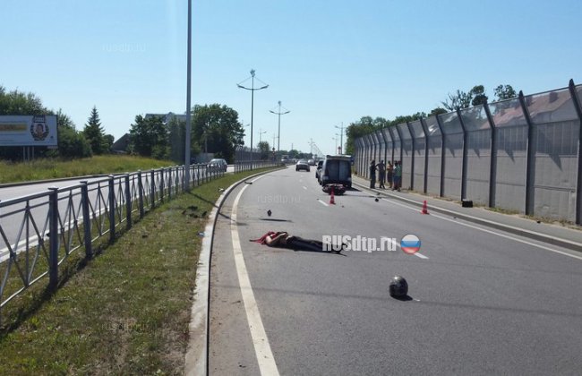 В Калининградской области разбился начинающий мотоциклист