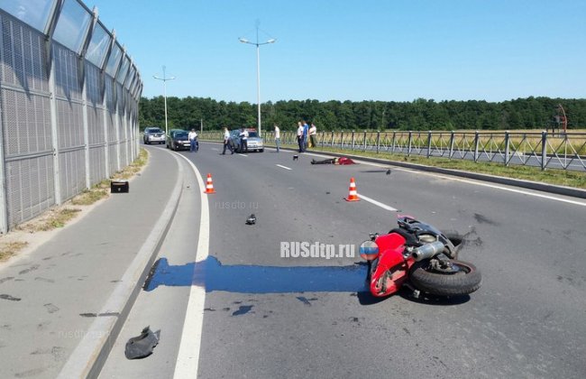 В Калининградской области разбился начинающий мотоциклист