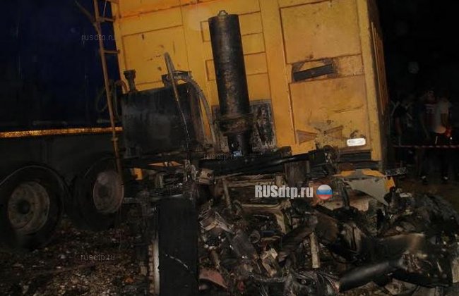 Самосвалы загорелись после ДТП на Кубани. Один человек погиб