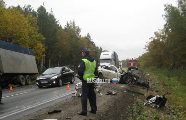 В Челябинской области погиб водитель Ауди