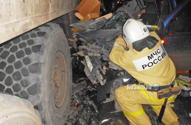 Водитель и пассажирка «Фиата» погибли при столкновении со стоящим КАМАЗом