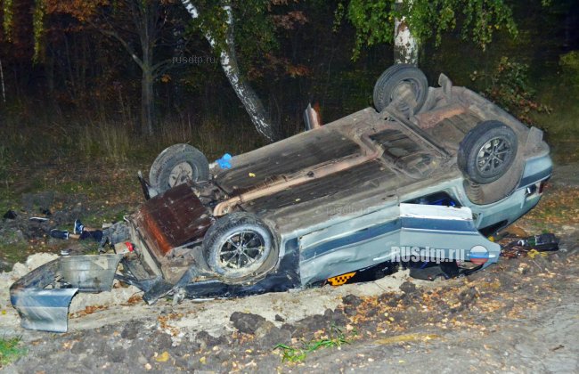 Таксист погиб при опрокидывании автомобиля в Саранске