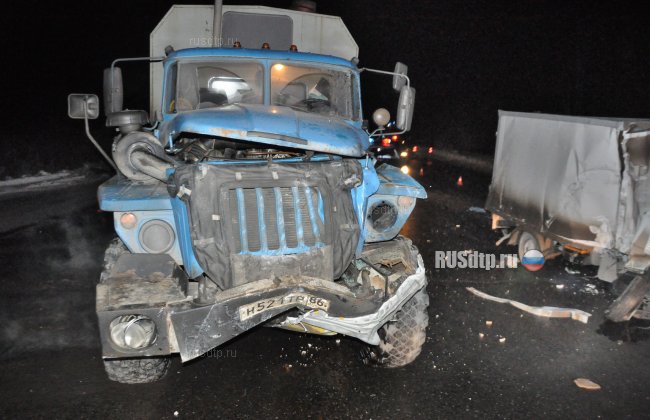 Два грузовых автомобиля столкнулись на автодороге Нижневартовск &#8212; Радужный
