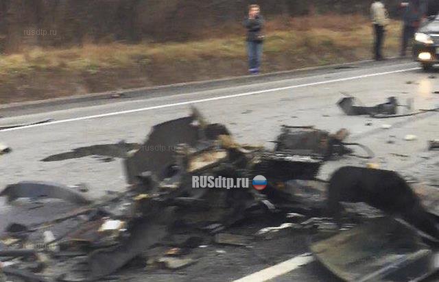 БМВ разорвало на части в ДТП на трассе М-5 «Урал» под Луховицами