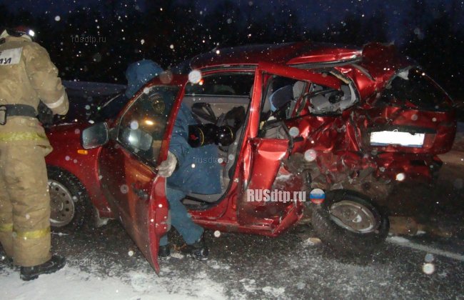 Водитель «Калины» погиб в ДТП на трассе Елабуга – Пермь