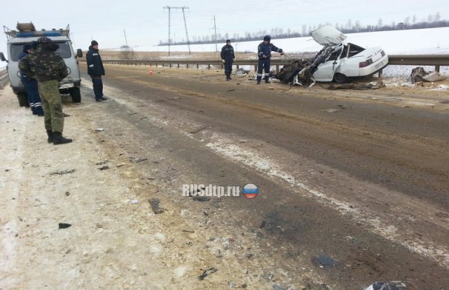 В Мордовии грузовик раздавил ВАЗ