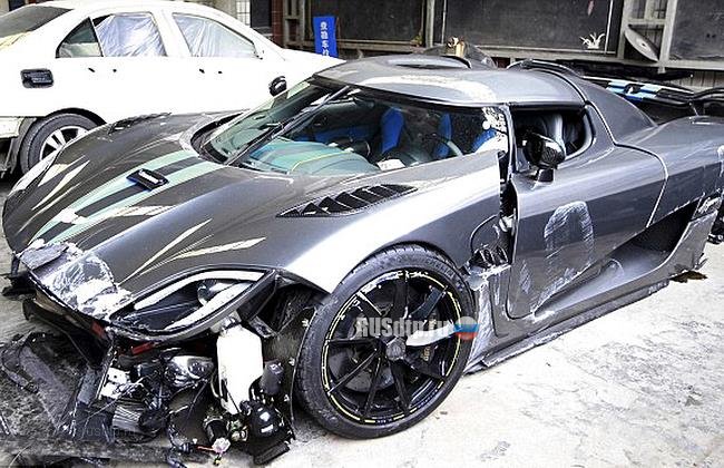 В Китае пьяный водитель разбил спорткар Koenigsegg Agera R стоимостью $4 миллиона