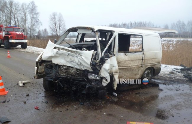 Водитель микроавтобуса погиб на трассе в Тамбовской области