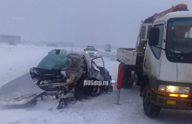 На автодороге в Омской области погиб пожилой водитель